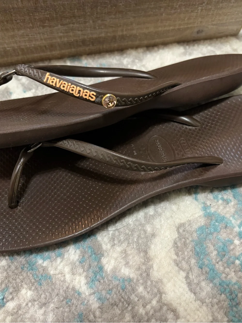Havaianas Women's Black Slim Flip Flop Sandals